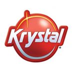 Red circular Krystal restaurant logo